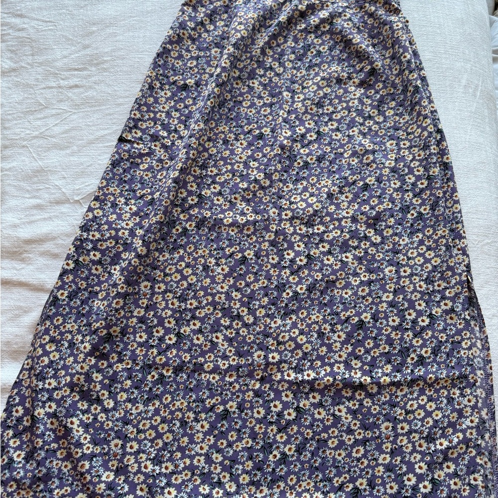 Floral Purple Skirt